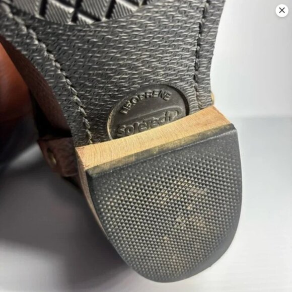 Vintage Leather Harness USA Made Square Toe Rugged Moto - Picture 7 of 12